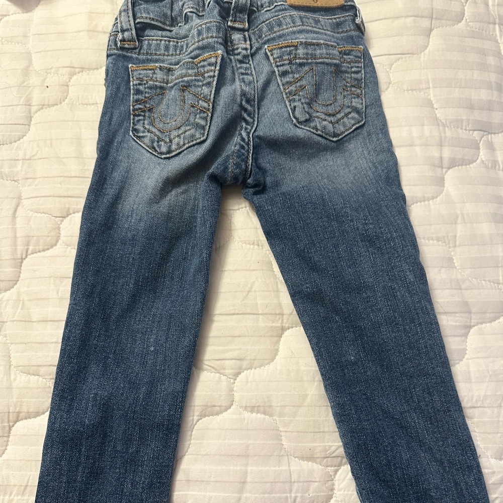 True religion girls skinny jeans size 4t